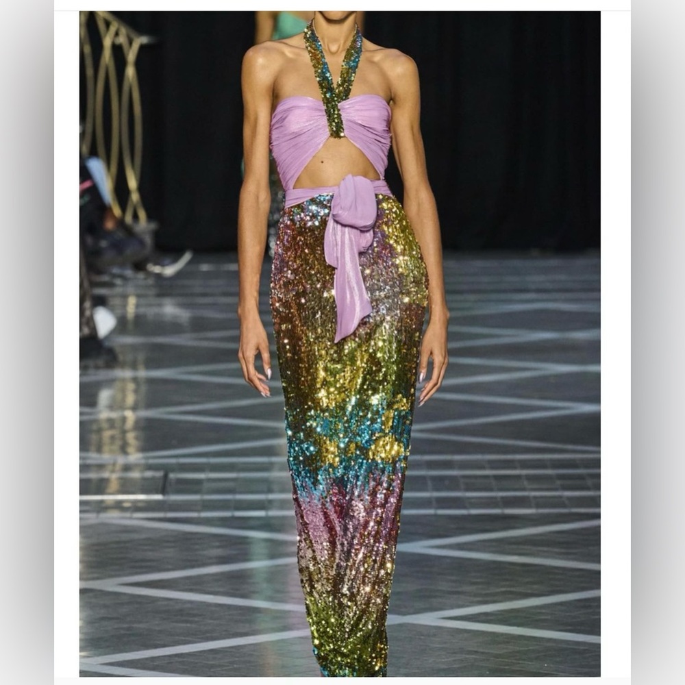 Halpern Sequin Gown in size US 4